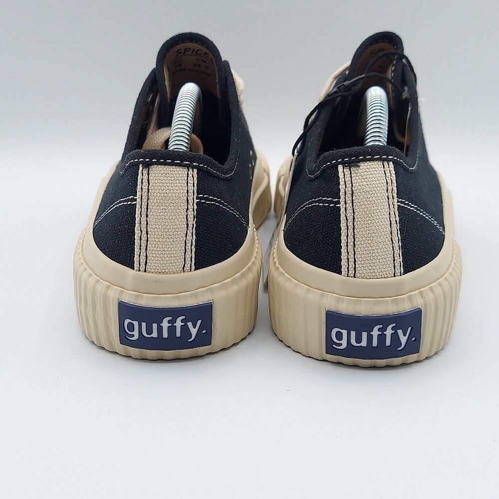Guffy The Spicewood Black Low Top Cap Toe Canvas Sneaker Shoes Women's US 8.5 - Picture 7 of 14